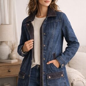 Vermont Country Store / Vermont Barn Coat Denim Chore Jacket — XS